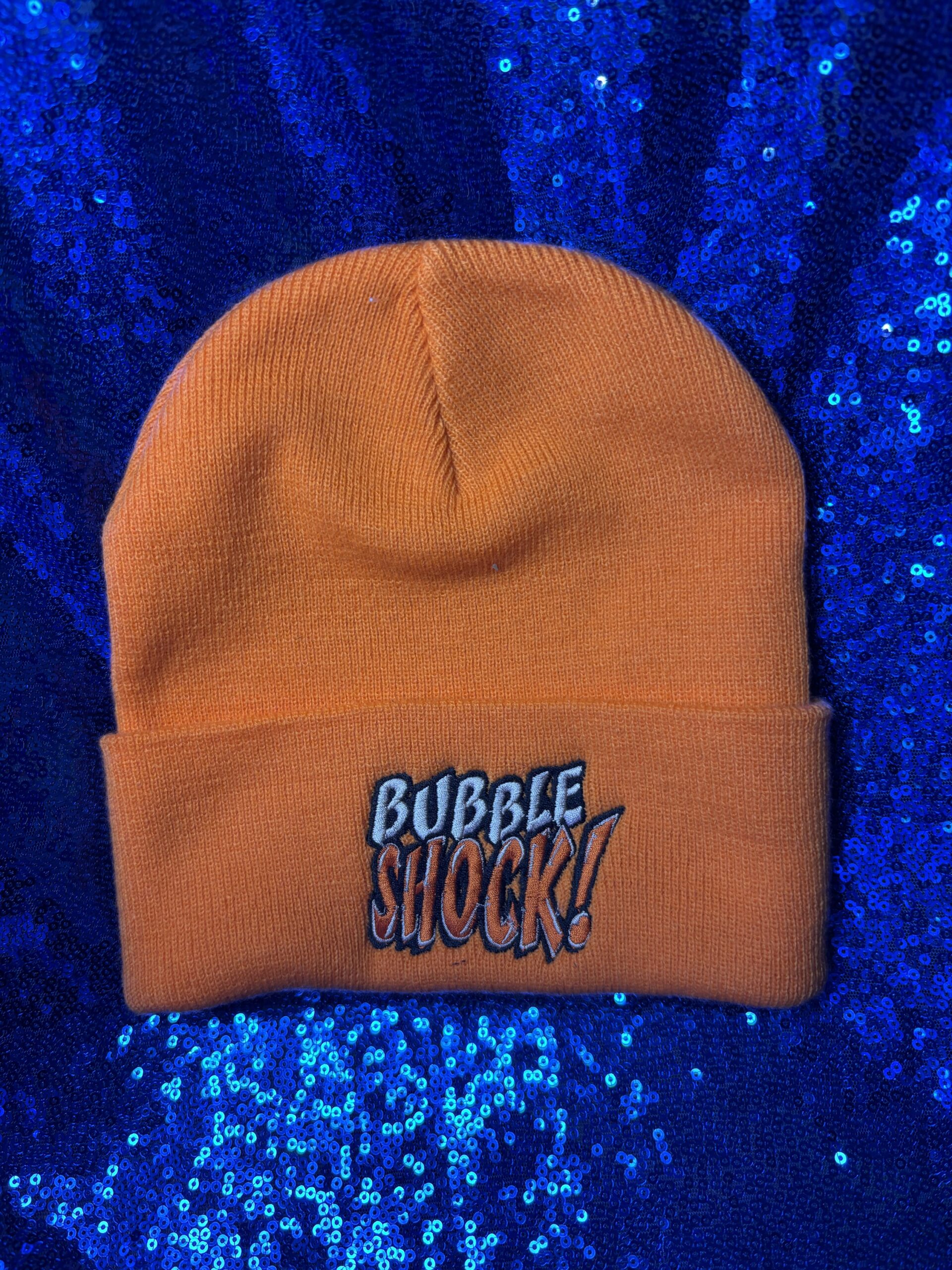Orange "Bubble Shock" Beanie Hat