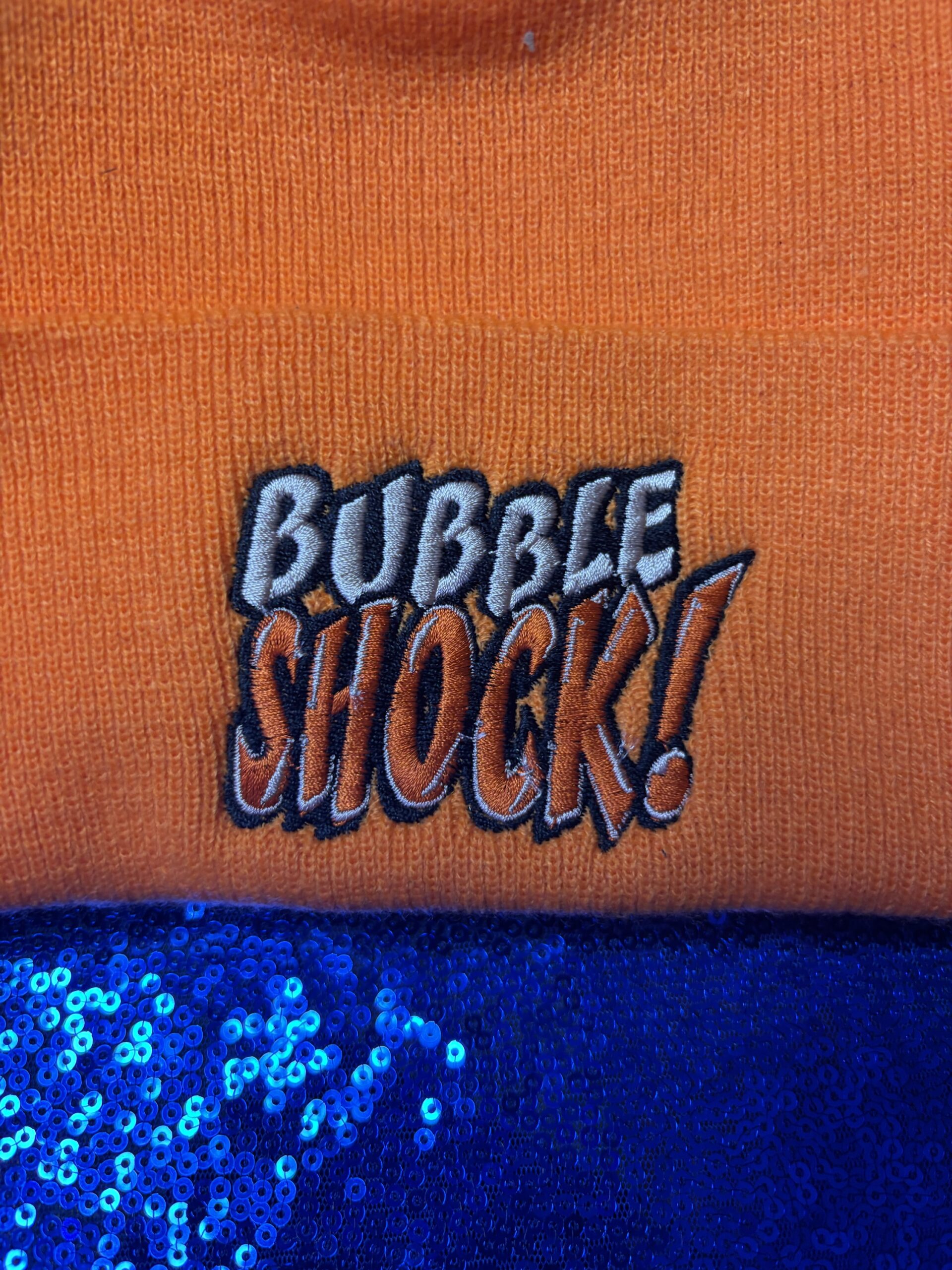 Orange "Bubble Shock" Beanie Hat
