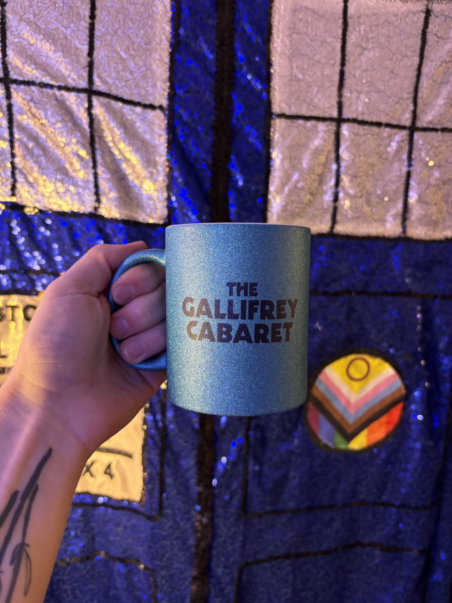 GALLIFREY CABARET Blue Glittery Mug