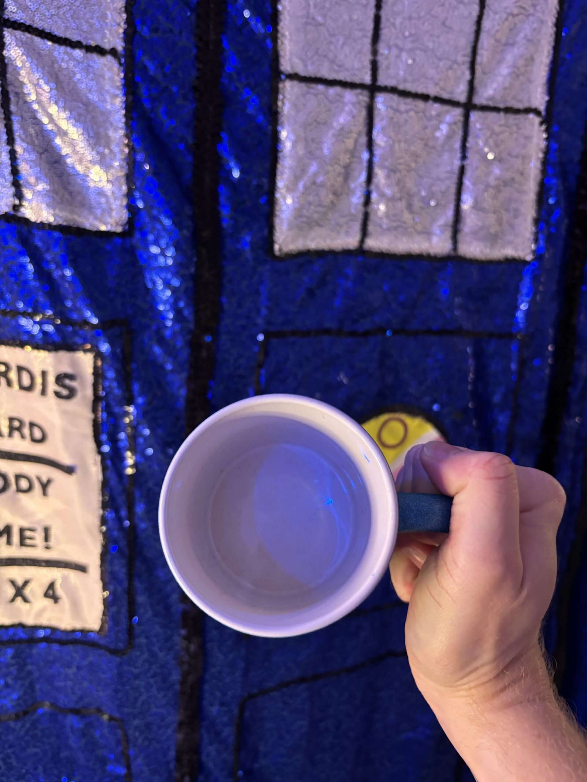 GALLIFREY CABARET Blue Glittery Mug